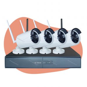 پک دوربین مداربسته بیسیم 4 کانال