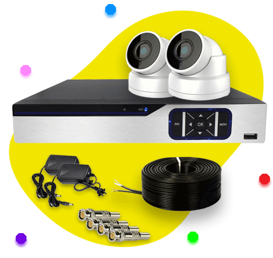 پک دوربین مدار بسته 4 مگاپیکسل