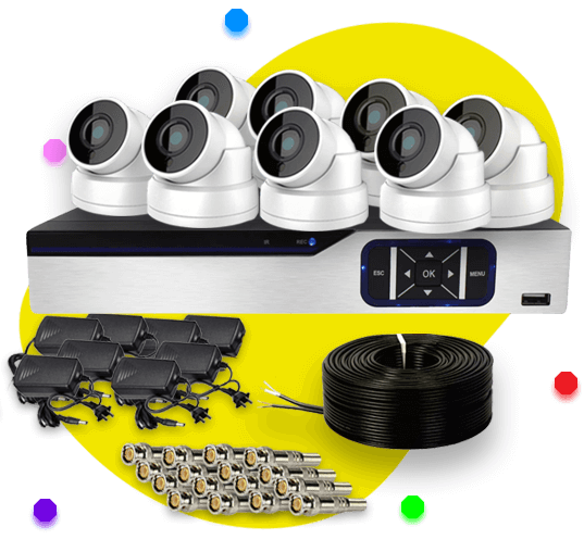 پک دوربین مداربسته 8 کانال 4 مگاپیکسل